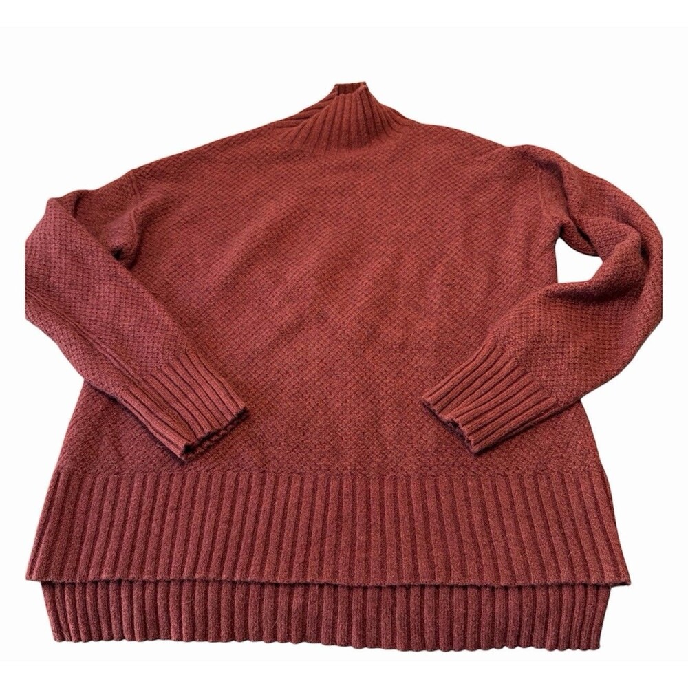 Everlane ReCashmere / Recycled Cashmere blend Dusty Rust Mock Neck XS ECU